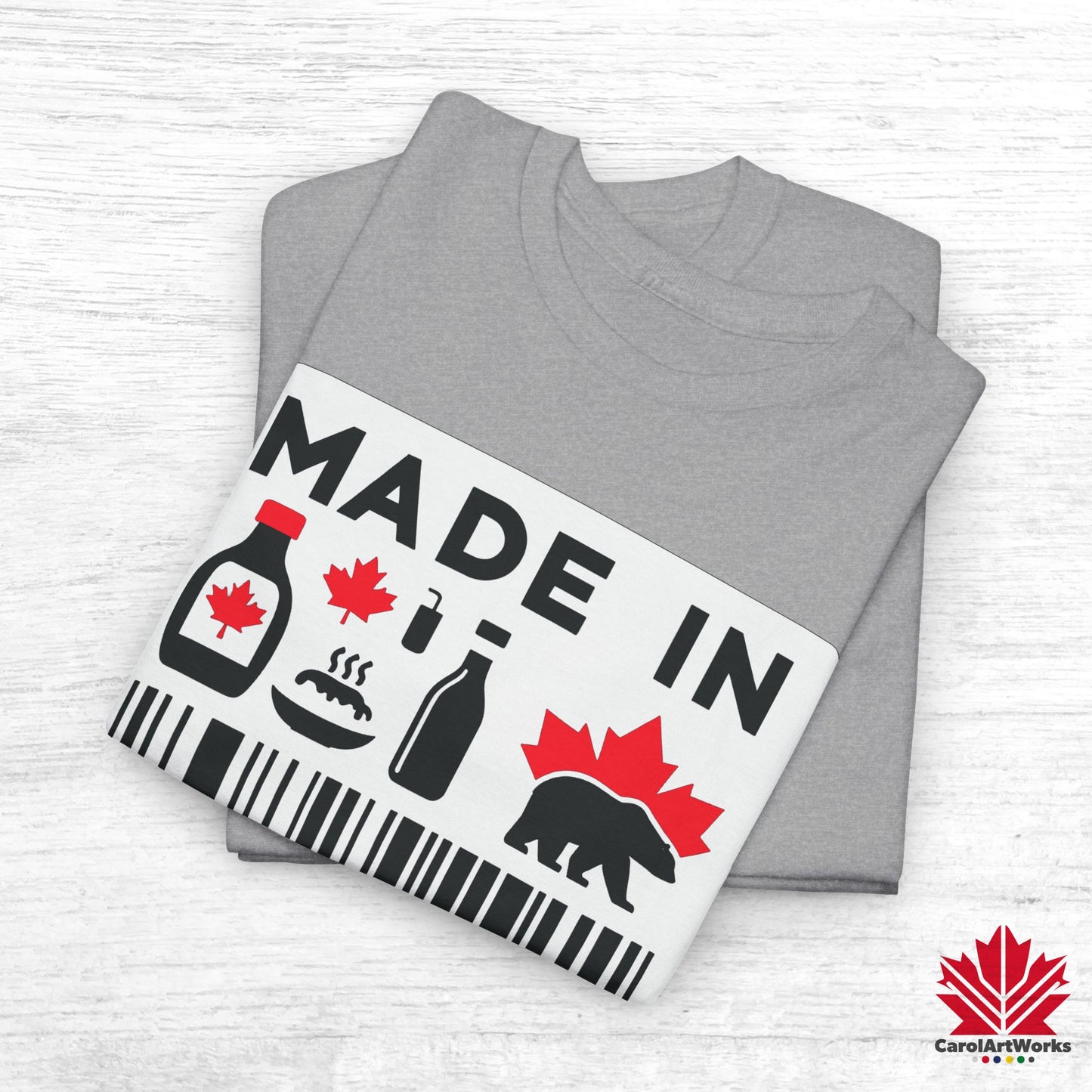 “Made in Canada” Unisex Cotton Tee – Canadian Pride T-Shirt