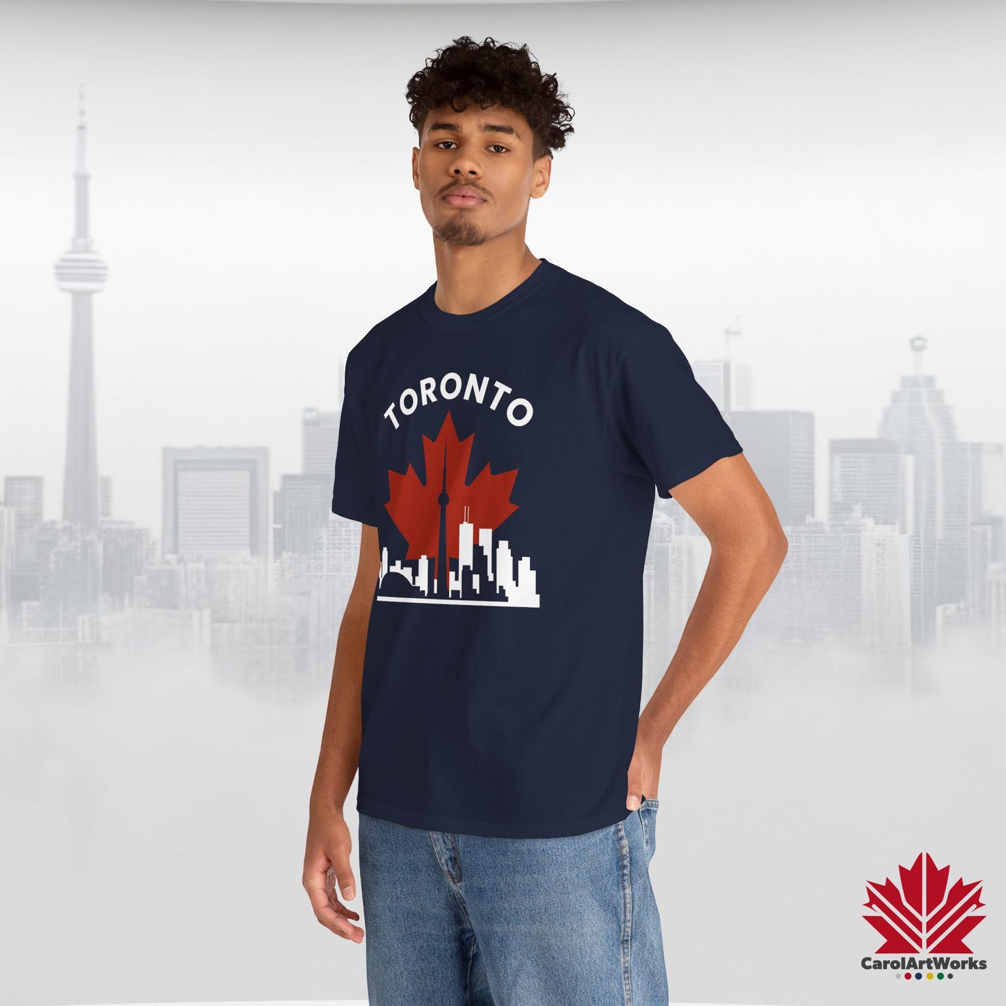 Toronto Leafline Cotton Tee for Urban Pride Vibes
