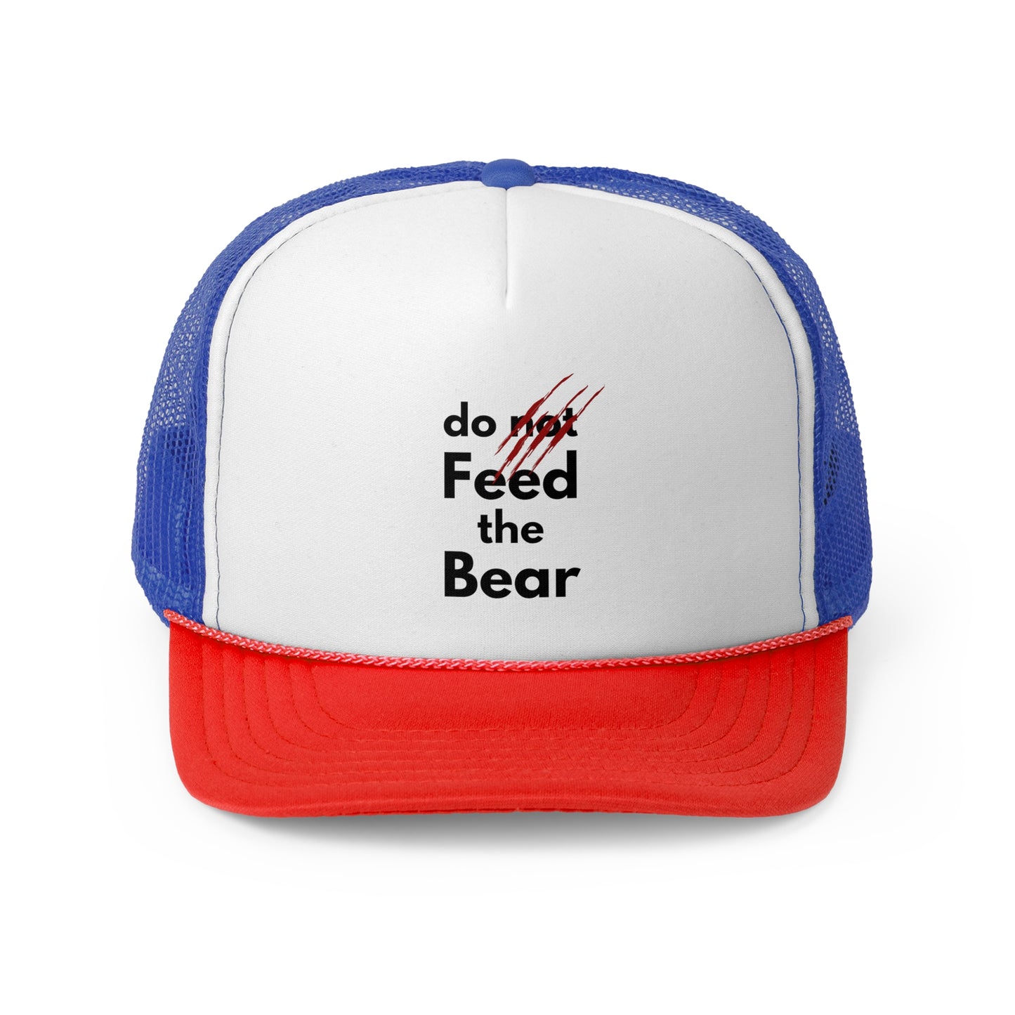 "Do Not Feed the Bear" Trucker Cap - Fun Camping Hat for Adventure Lovers