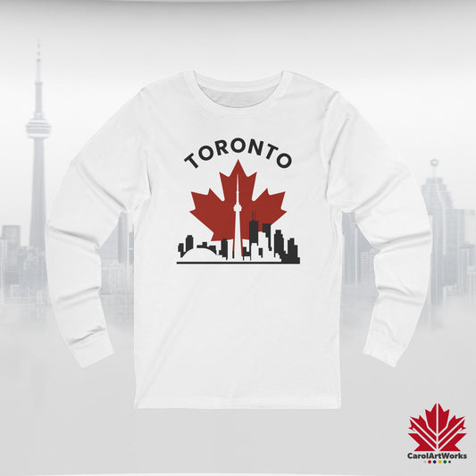 Toronto Leafline Long Sleeve Tee for Chilly City Days