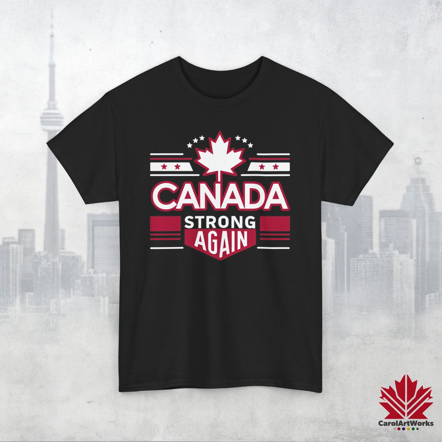 “Canada Strong Again” Unisex Cotton Tee – Comfortable Casual Wear