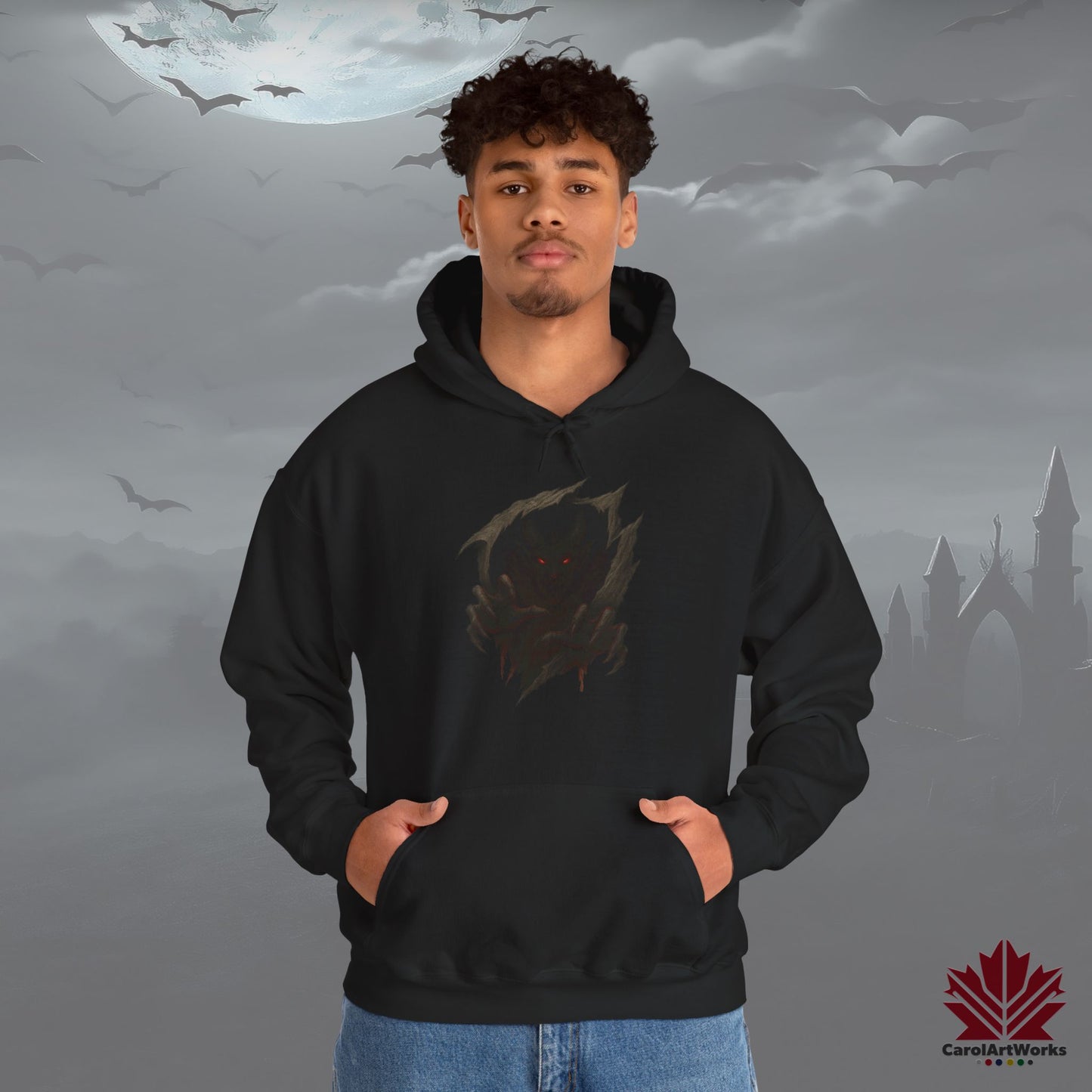 Demon Within – Hoodie | Horror Demon Inside Design