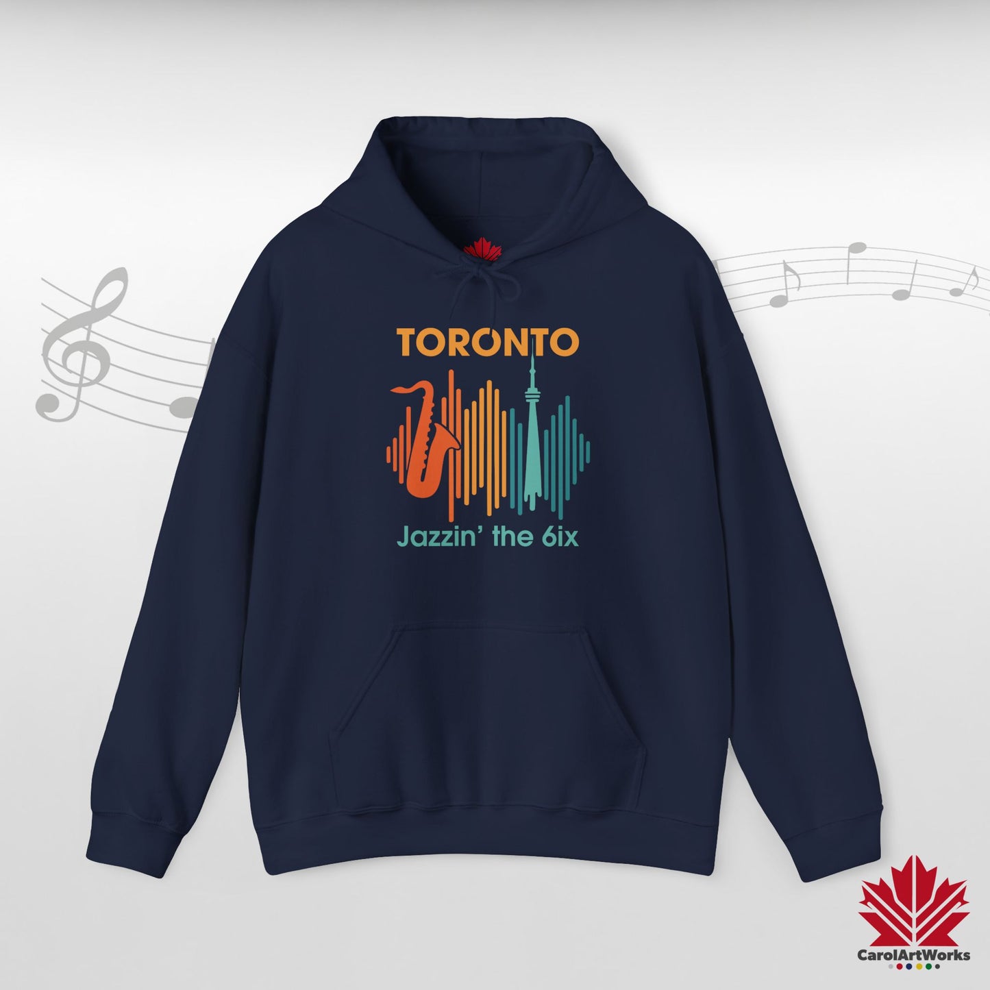 Toronto Jazzin' the 6ix – Sweat à capuche chaud pour votre rythme du centre-ville