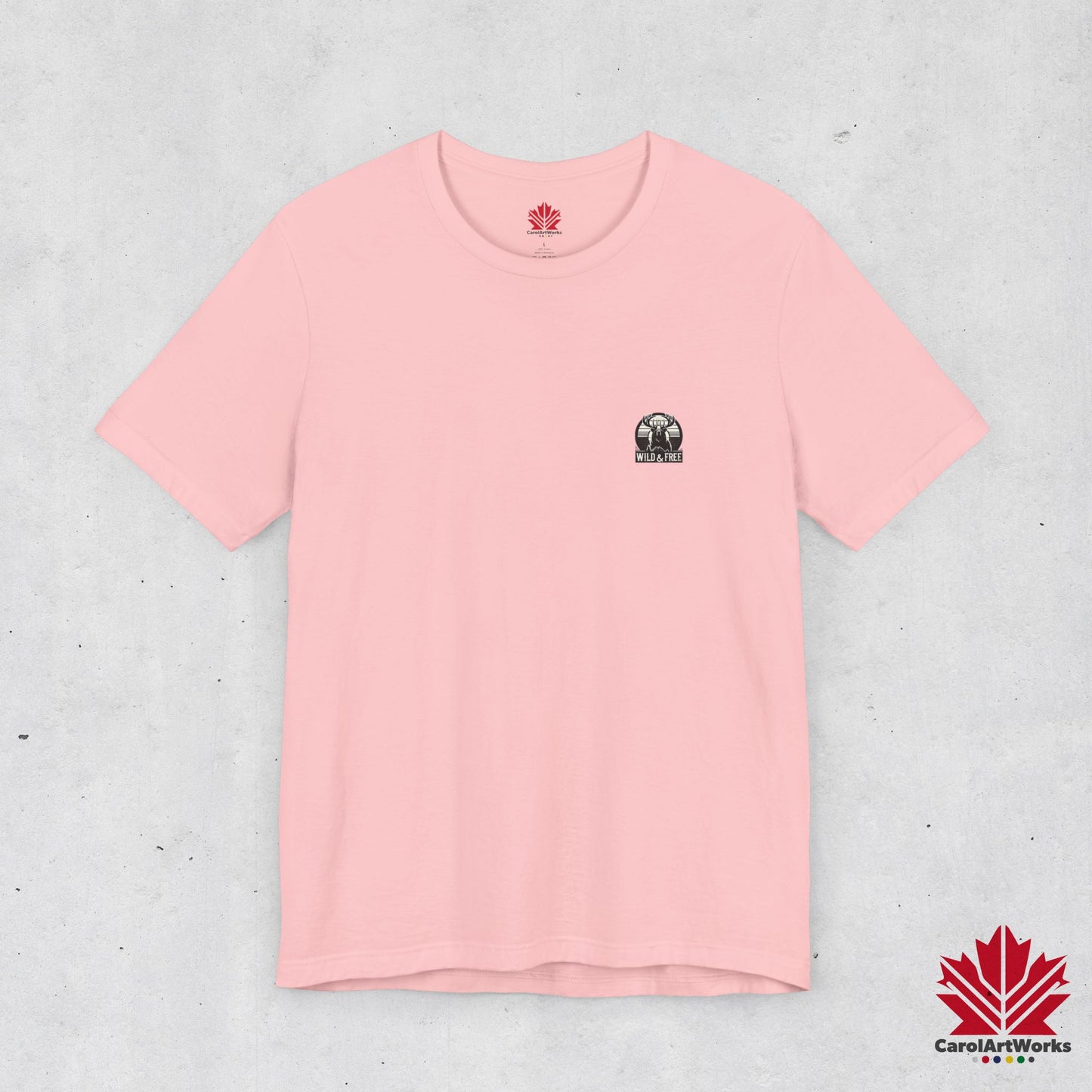 “Wild & Free” Unisex Short Sleeve Tee – Nature Inspired Graphic T-Shirt