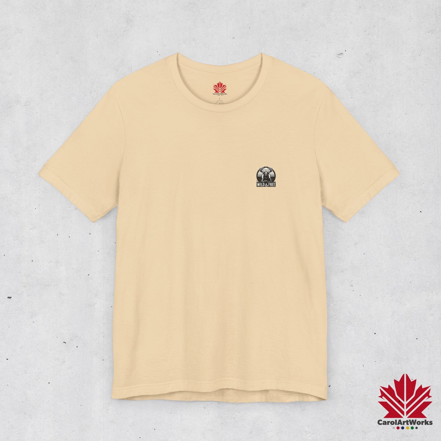 “Wild & Free” Unisex Short Sleeve Tee – Nature Inspired Graphic T-Shirt