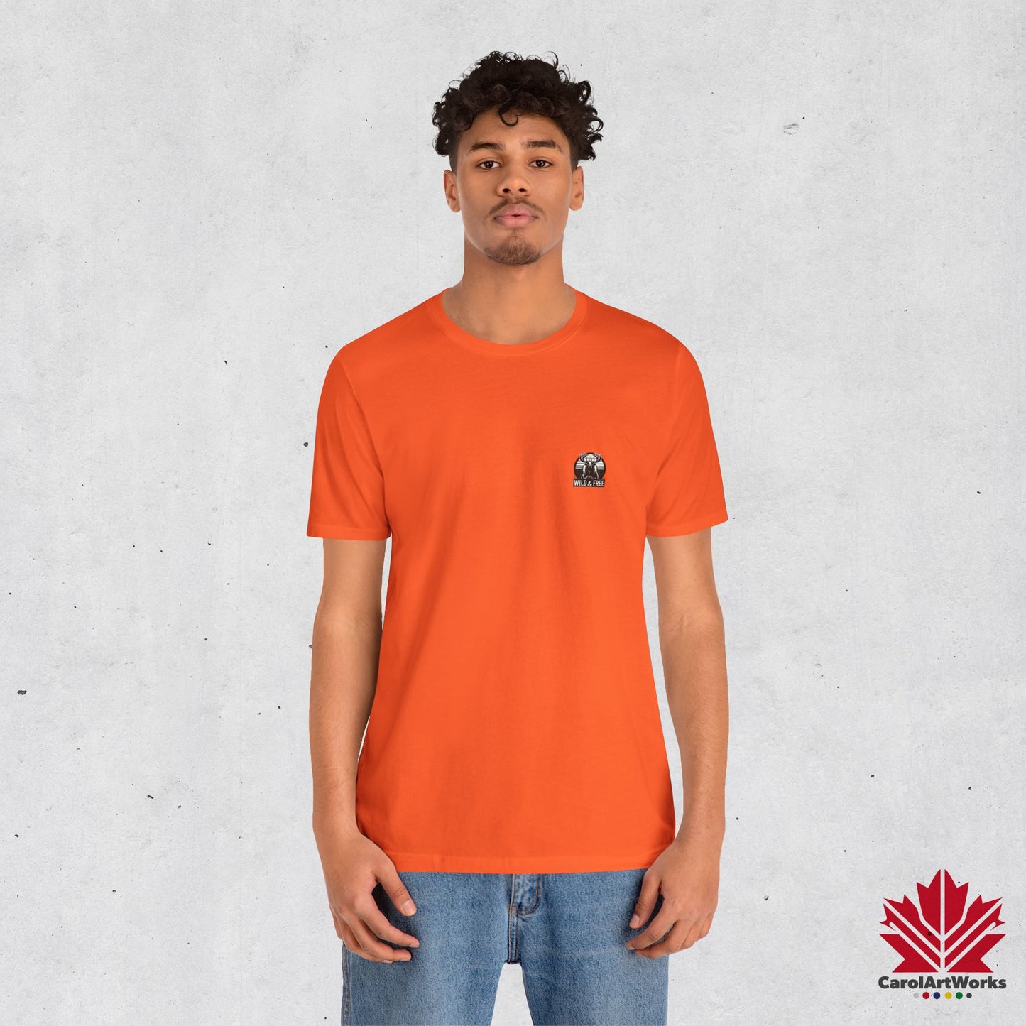 “Wild & Free” Unisex Short Sleeve Tee – Nature Inspired Graphic T-Shirt