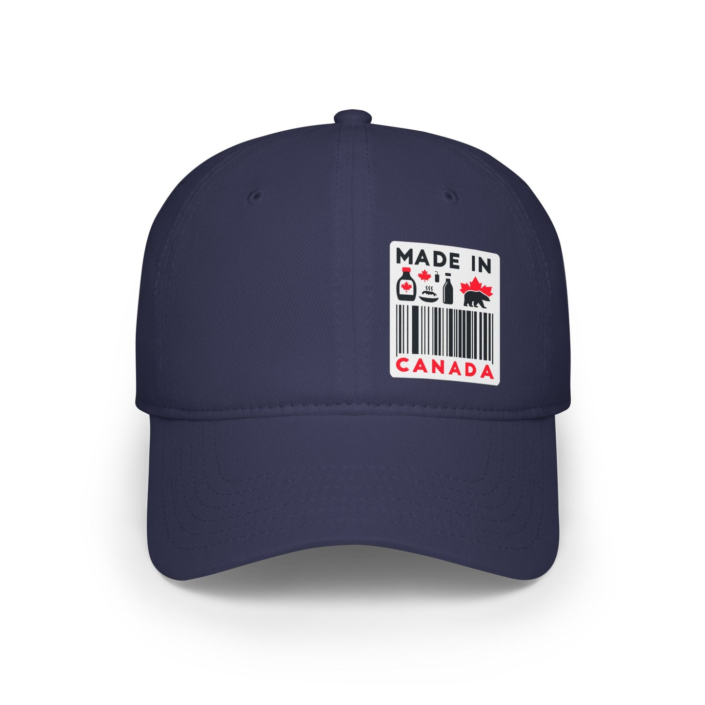 Casquette de baseball à profil bas « Fabriquée au Canada » – Chapeau ajustable