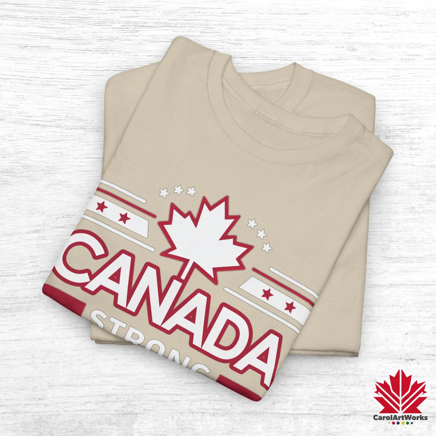 “Canada Strong Again” Unisex Cotton Tee – Comfortable Casual Wear