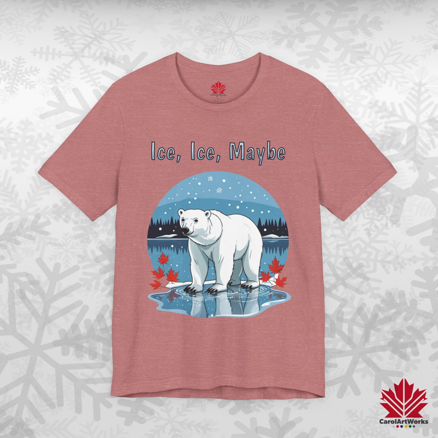 Ice Ice Maybe | Polar Bear Christmas Shirt | Funny Canadian Holiday Tee – Premium Cotton Gift