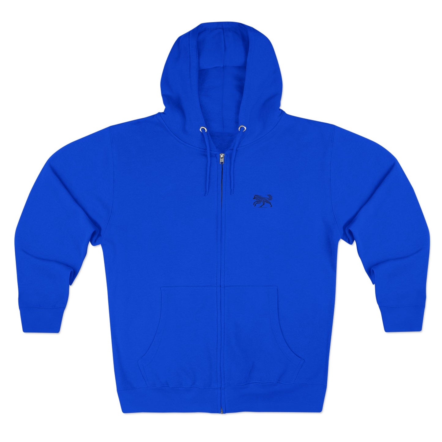 scandinavian minimalistic WOLF Design Unisex Zip Hoodie – Cozy Comfort for Everyday Adventures