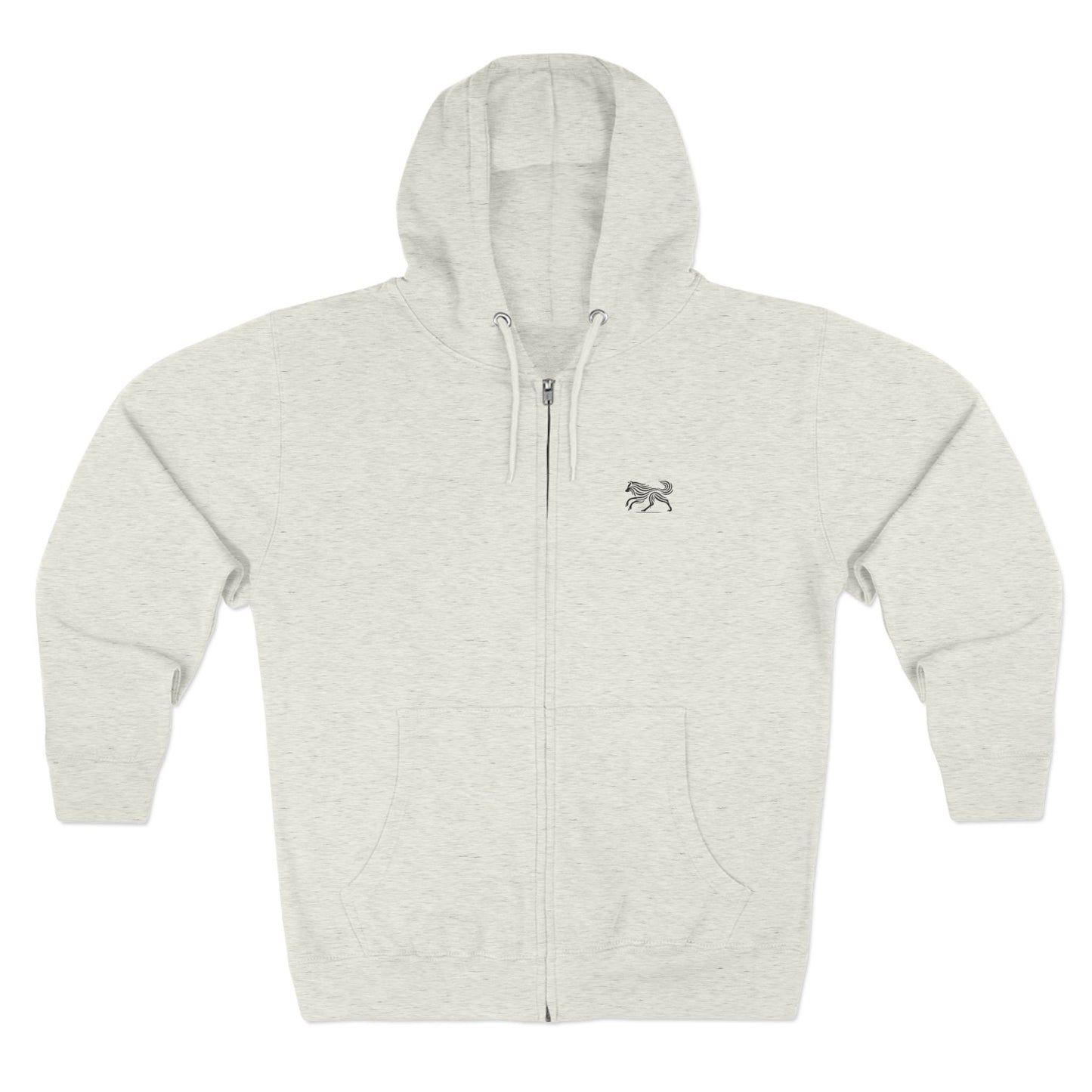 scandinavian minimalistic WOLF Design Unisex Zip Hoodie – Cozy Comfort for Everyday Adventures