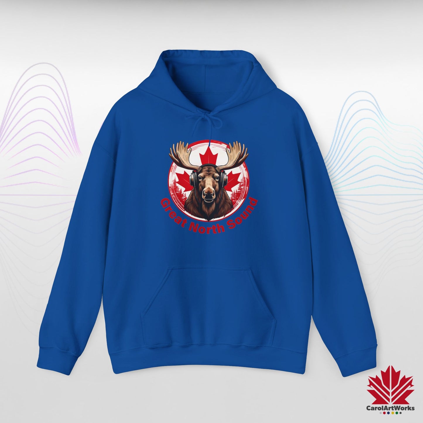 Sweat à capuche « Great North Sound » à l'ambiance canadienne chaleureuse