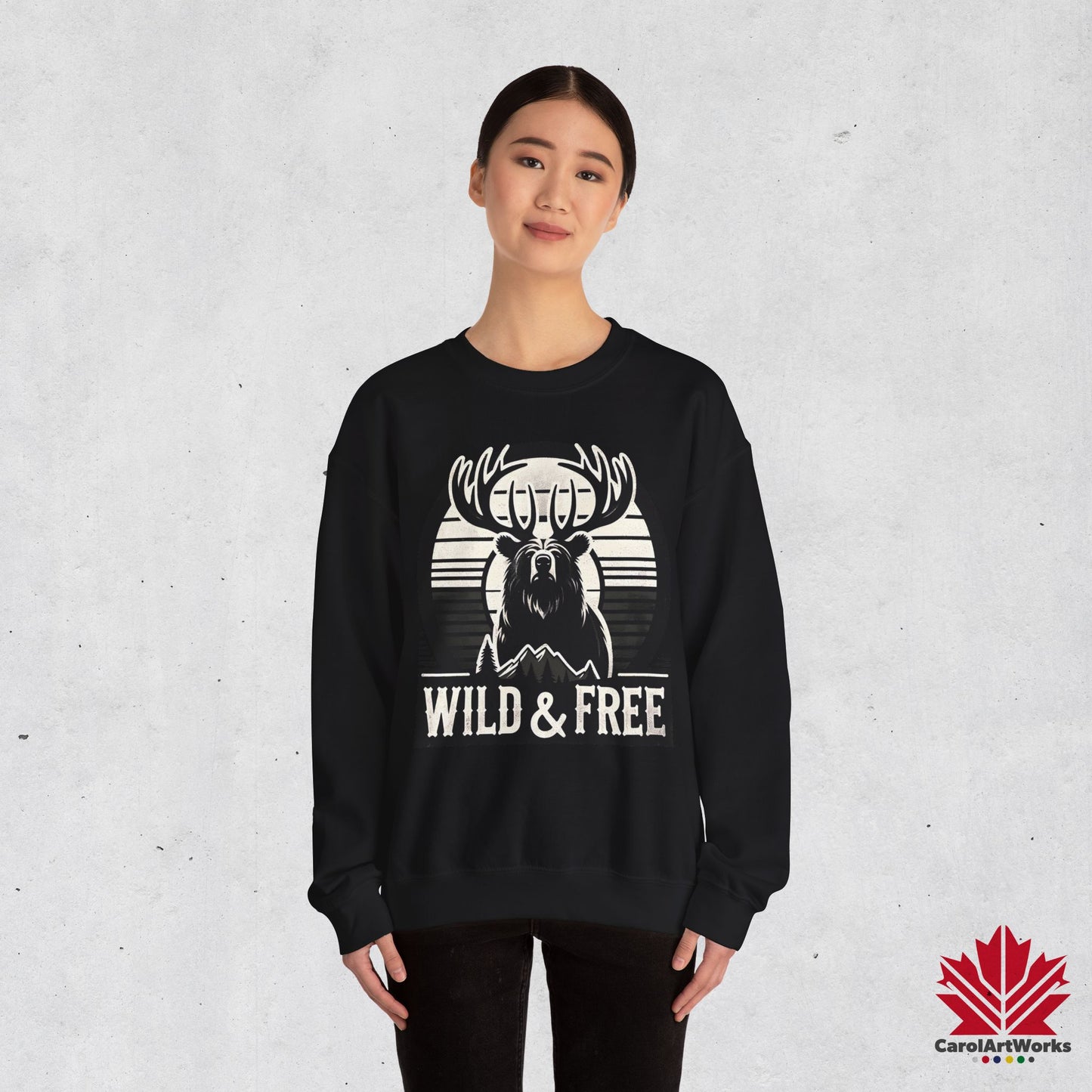 “Wild & Free” Unisex Sweatshirt – Cozy Everyday Essential