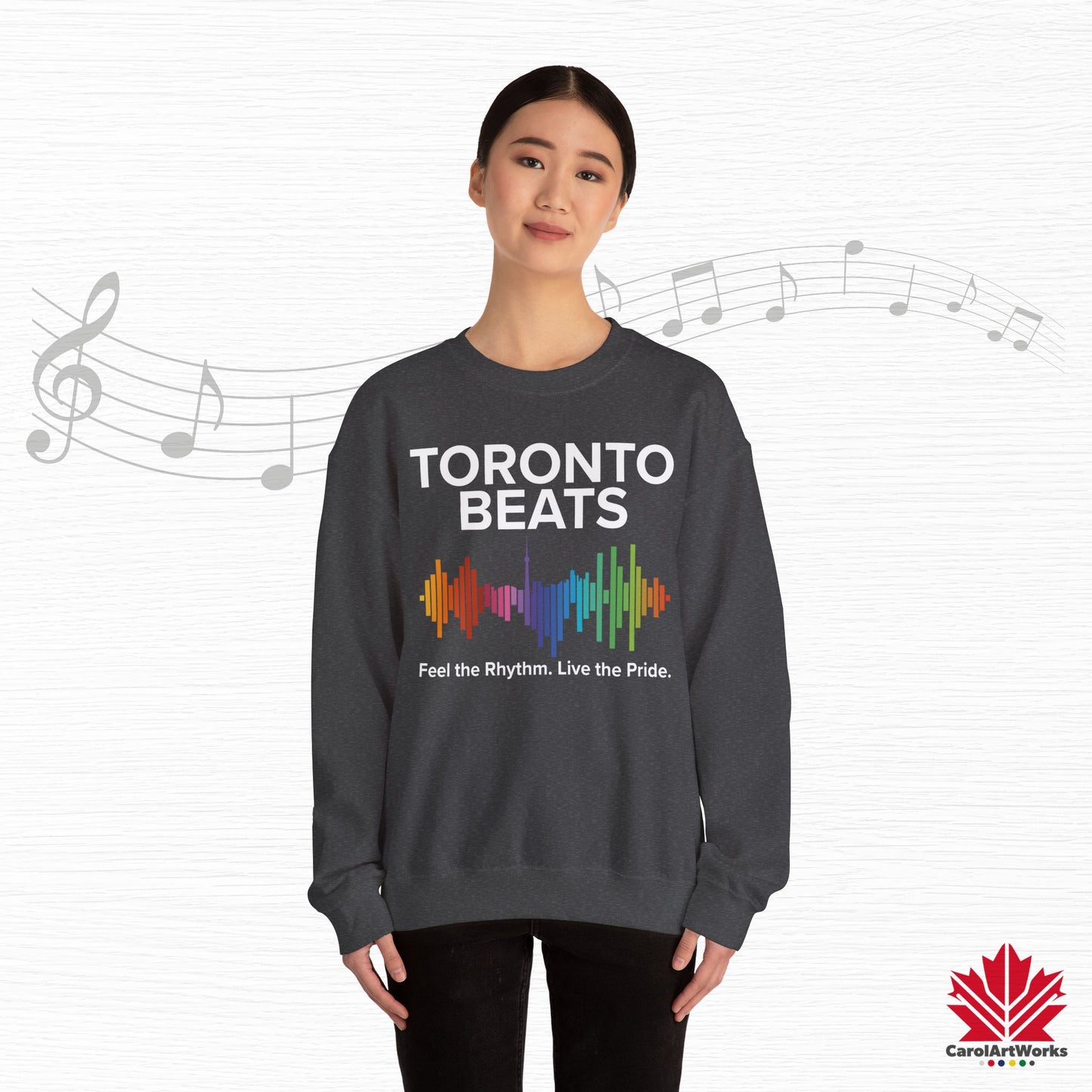 Sweat-shirt Toronto Beats Pride – Journées de détente. Âme chaleureuse.
