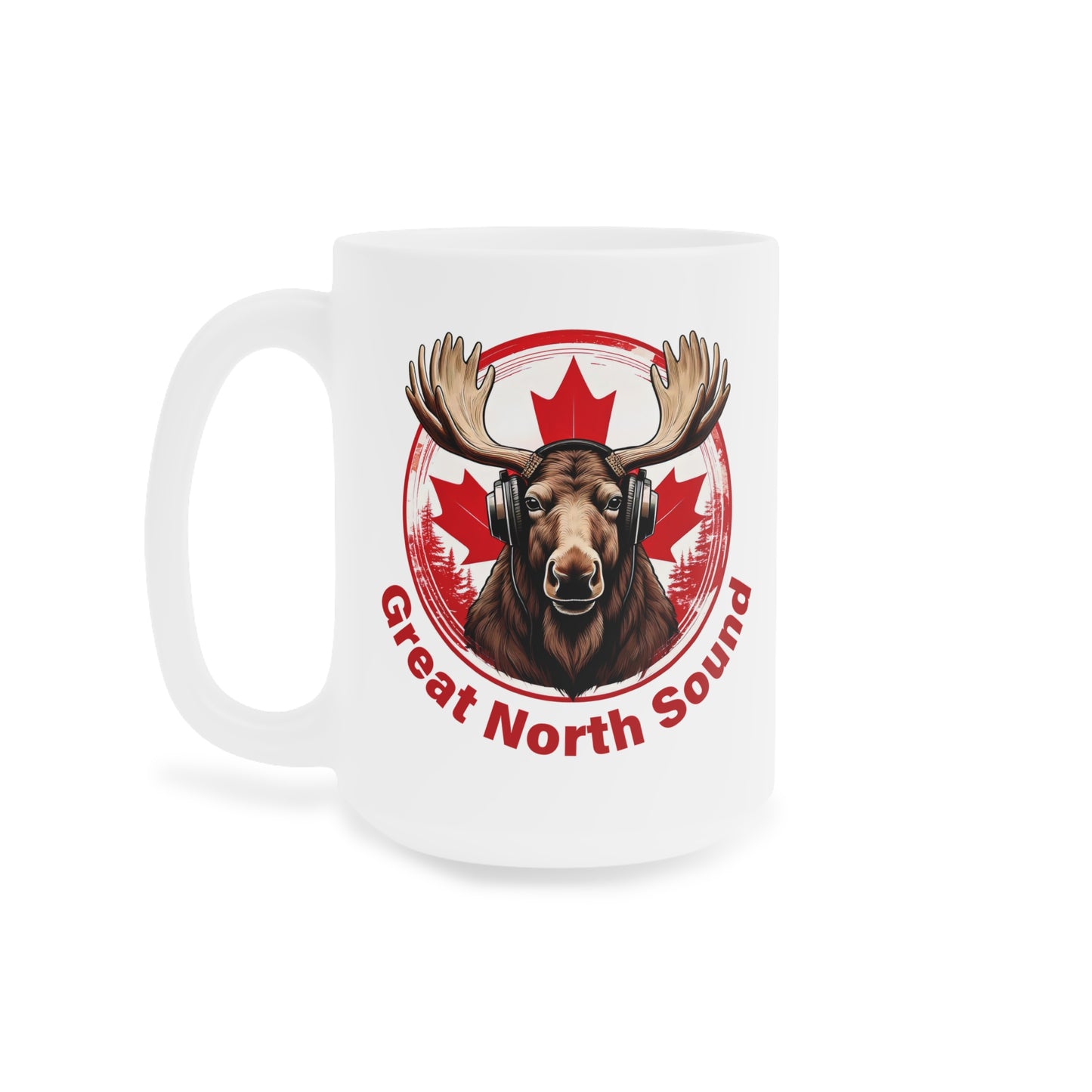 Tasse à café « Great North Sound » avec élan et musique (325 ml, 425 ml, 590 ml)