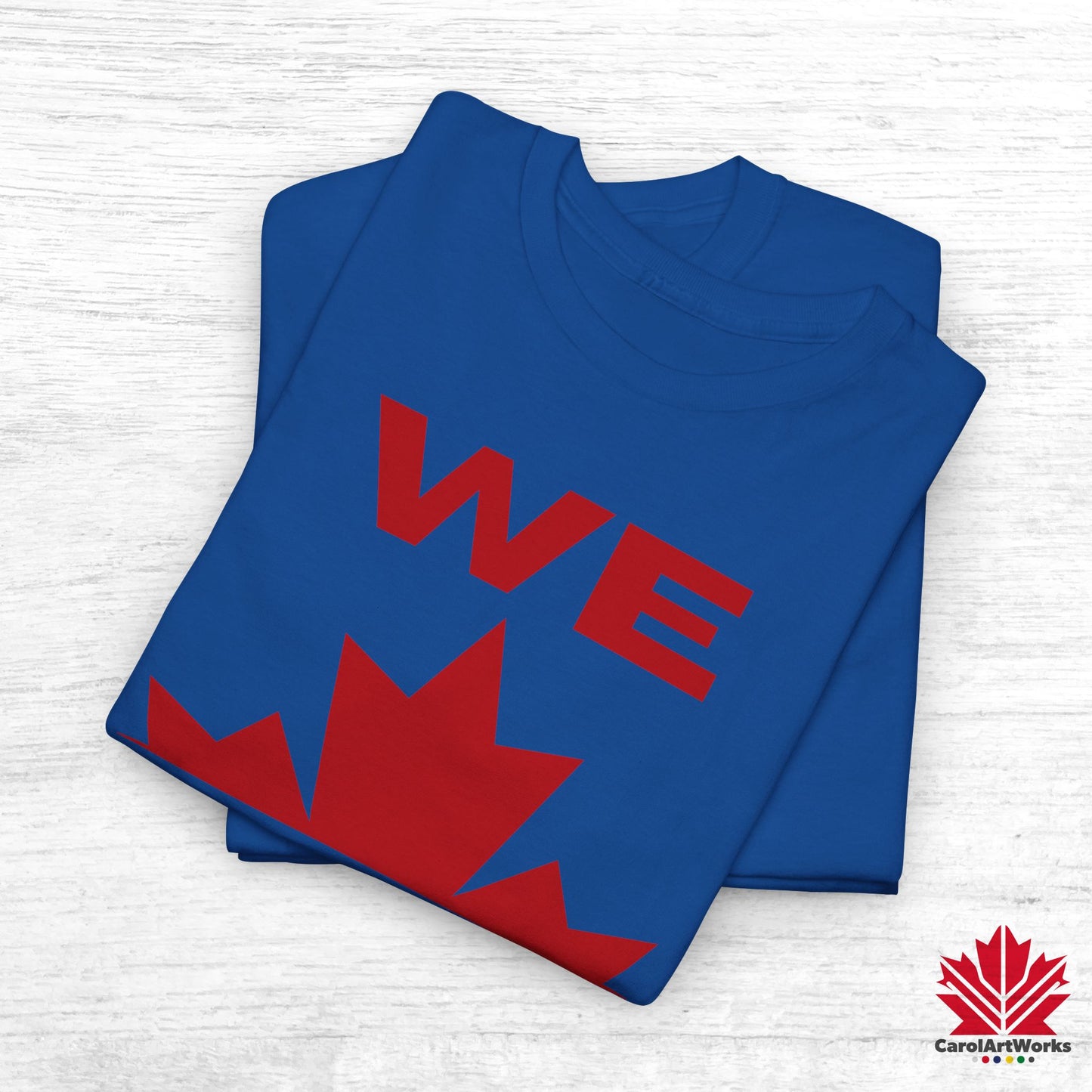 “WE CAN” with Maple Leaf Unisex Cotton Tee – Casual Comfort for Every Occasion
