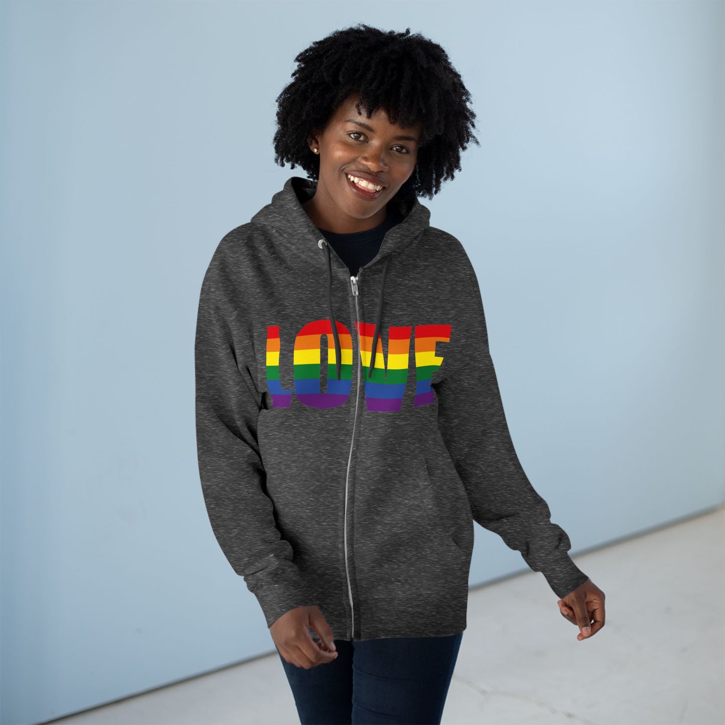 LOVE - Soft Zip Hoodie for Cool Days