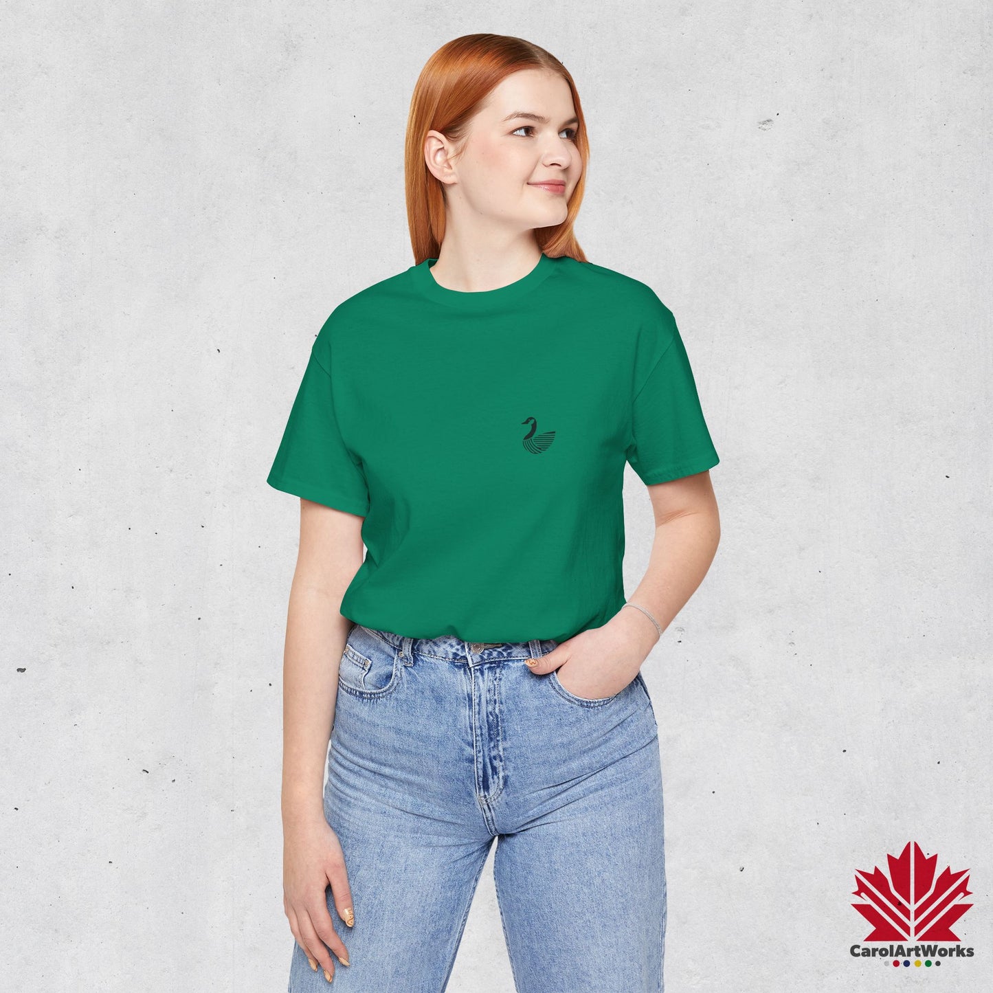 scandinavian minimalistic CANADA GOOSE Design Unisex Short Sleeve Tee - Soft and Comfortable, Perfect for Everyday Wear and Nature Lovers