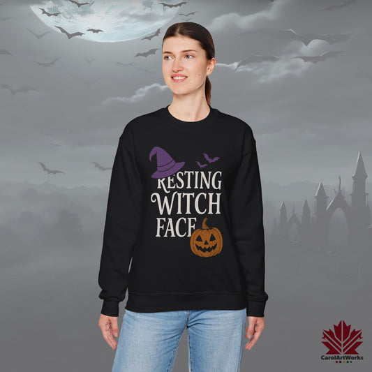 Resting Witch Face – Unisex Sweatshirt for Halloween Lovers