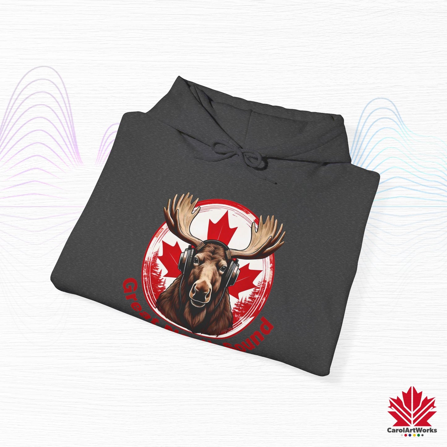 Sweat à capuche « Great North Sound » à l'ambiance canadienne chaleureuse