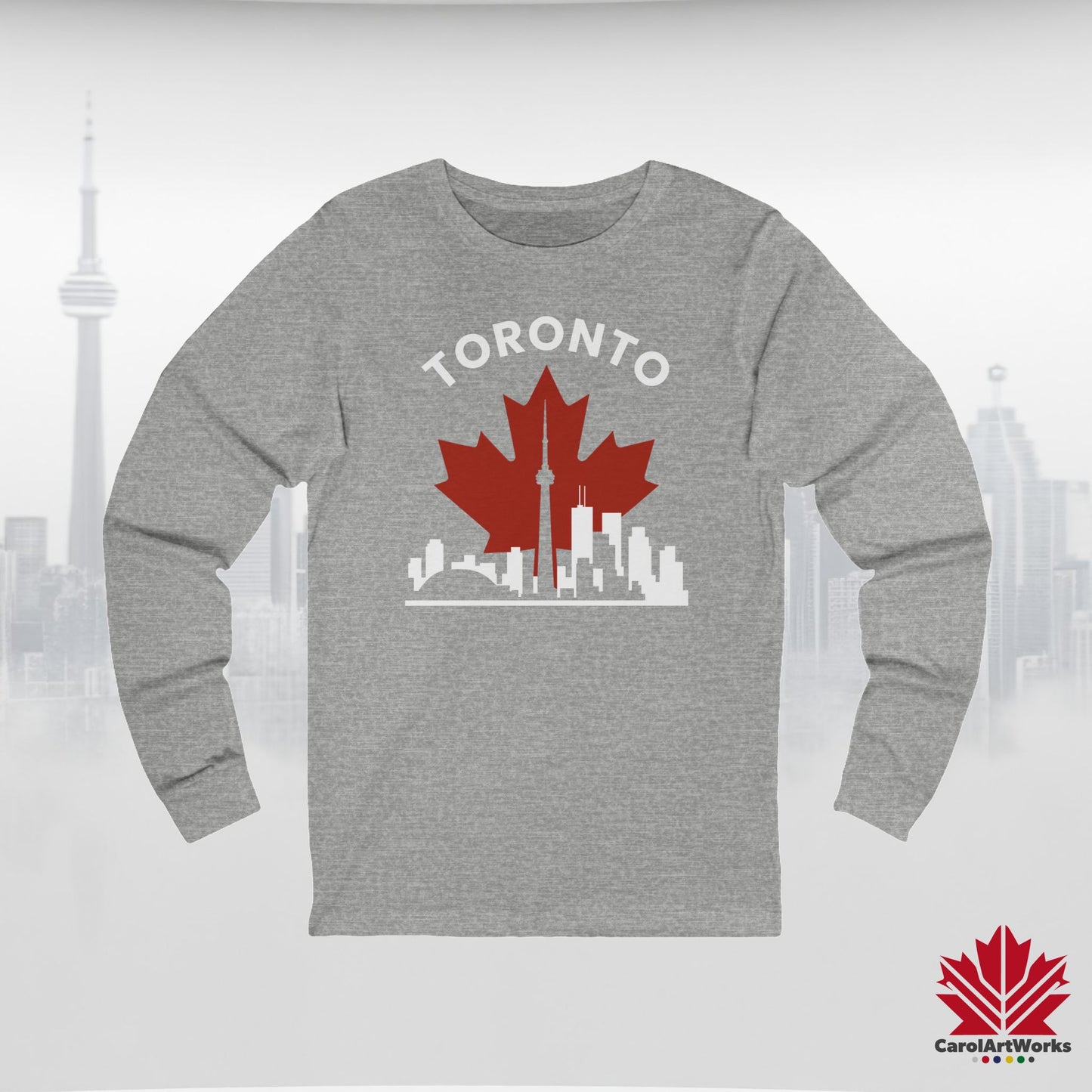 T-shirt à manches longues Toronto Leafline pour les journées fraîches en ville