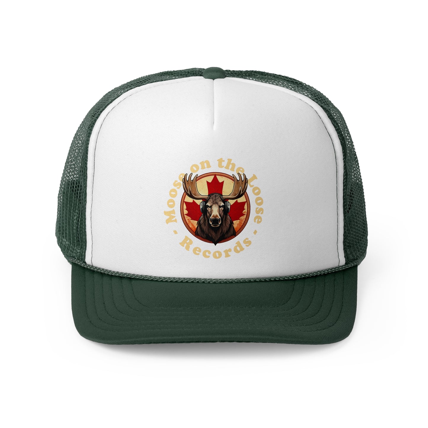 “Moose on the Loose Records” Trucker Hat – Musical Retro Style Hat