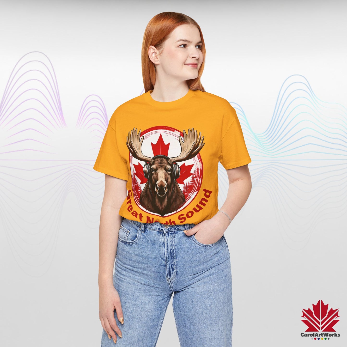 "Great North Sound" True North Sound Unisex Short Sleeve Tee - Maple Beats and Style