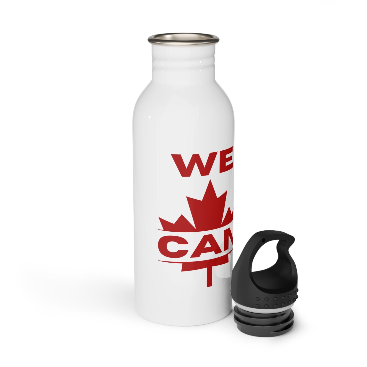 Bouteille d'eau en acier « We Can » - Motivation à l'érable
