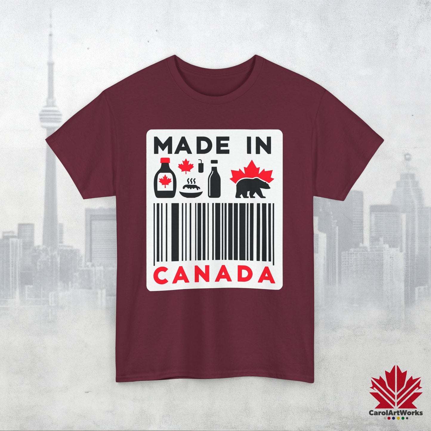 “Made in Canada” Unisex Cotton Tee – Canadian Pride T-Shirt