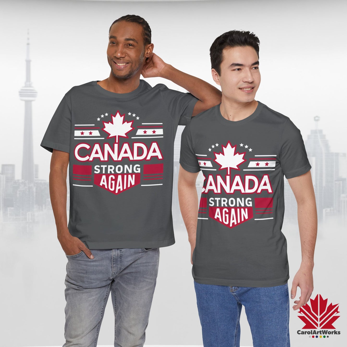 “Canada Strong Again” Unisex Short Sleeve Tee – Comfortable Casual Wear