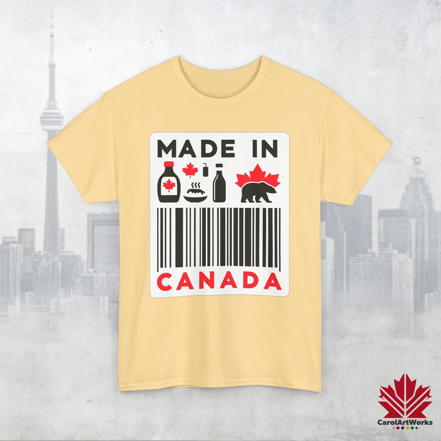 “Made in Canada” Unisex Cotton Tee – Canadian Pride T-Shirt