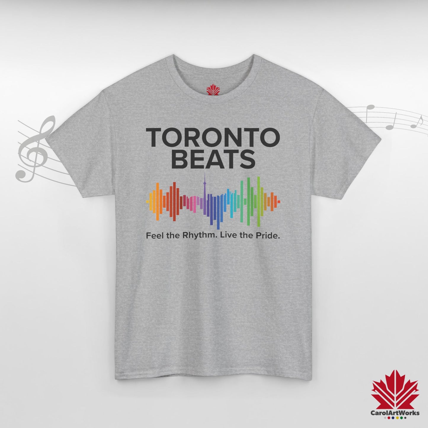 Toronto Beats Classic Cotton Tee – Where Pride Meets Pulse.