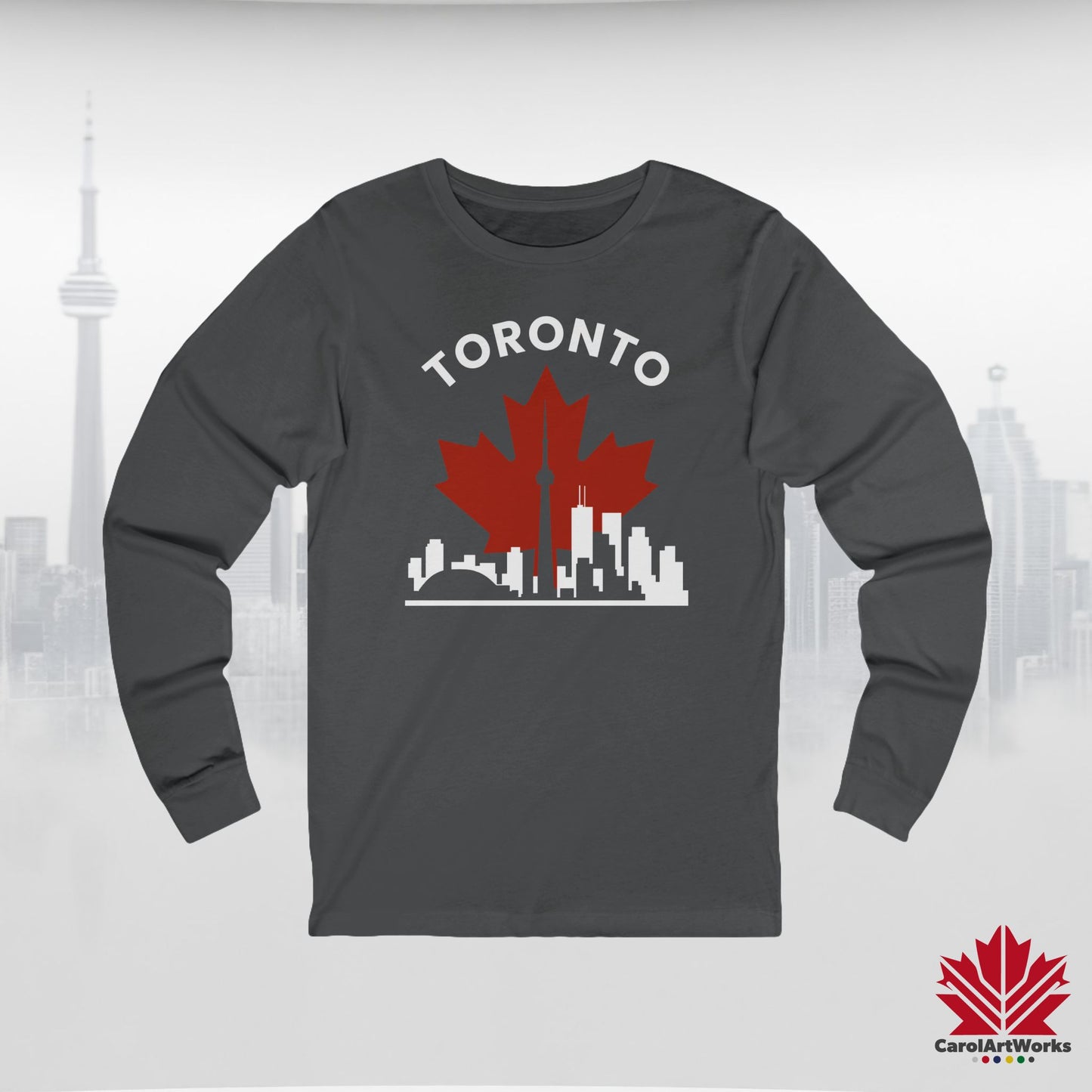 T-shirt à manches longues Toronto Leafline pour les journées fraîches en ville
