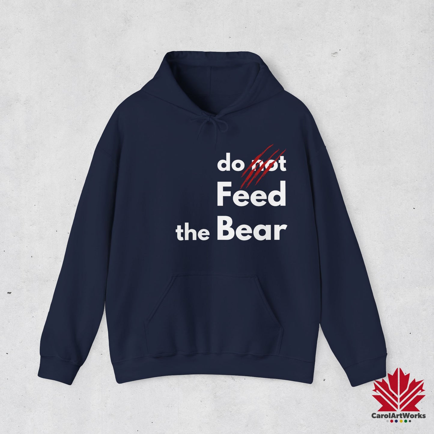 Funny “Do Not Feed the Bear” Unisex Hoodie – Perfect for Outdoor Lovers