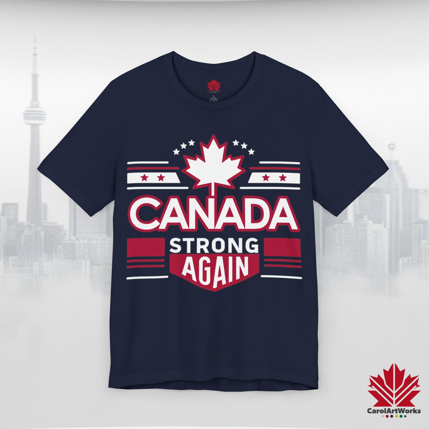 “Canada Strong Again” Unisex Short Sleeve Tee – Comfortable Casual Wear