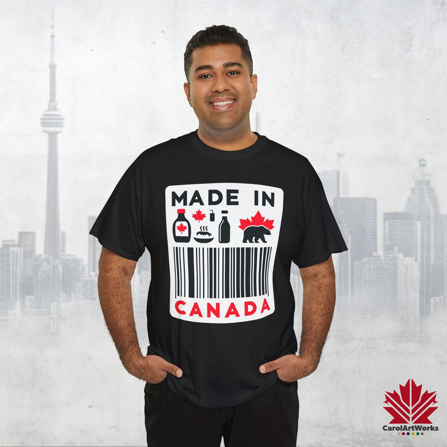 “Made in Canada” Unisex Cotton Tee – Canadian Pride T-Shirt