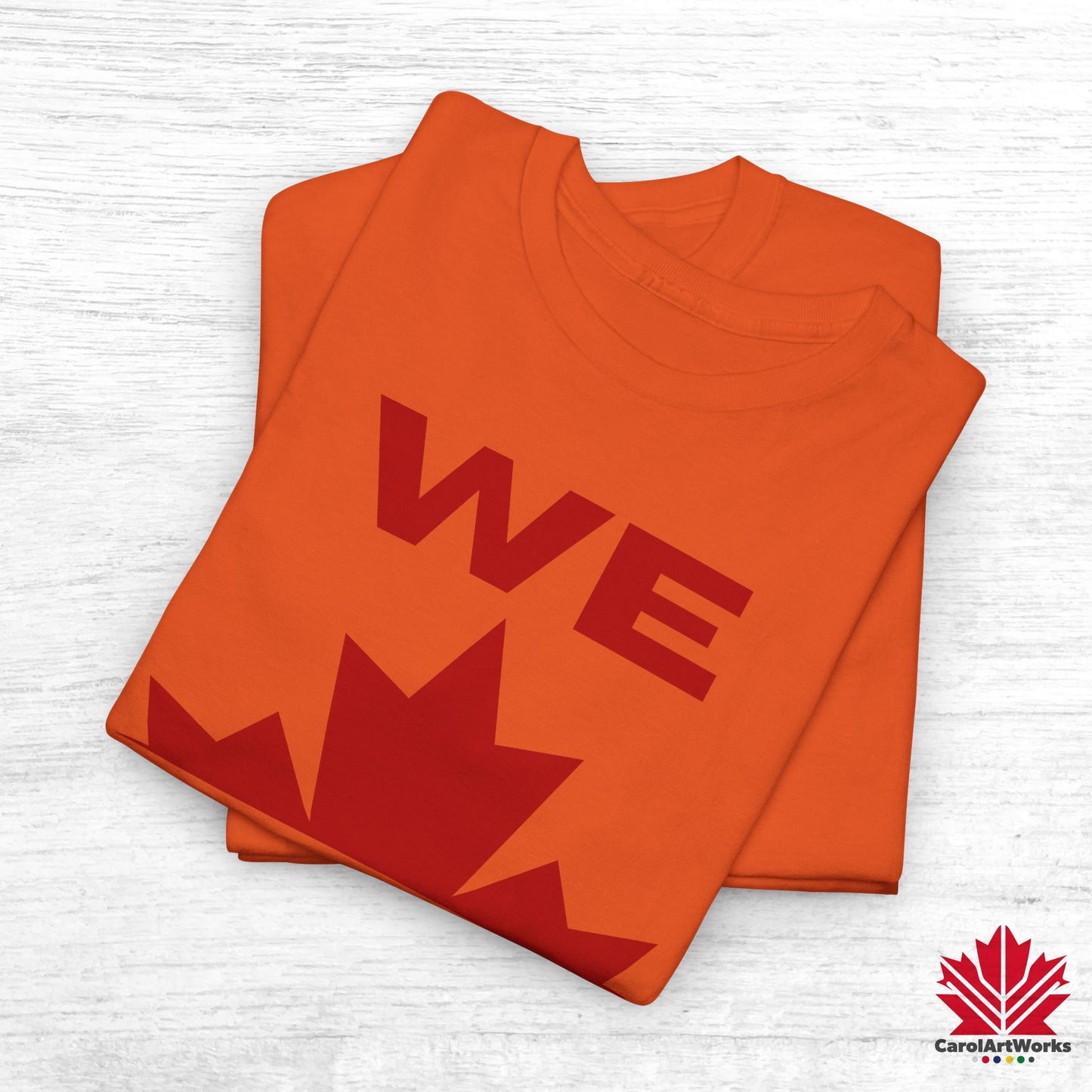 “WE CAN” with Maple Leaf Unisex Cotton Tee – Casual Comfort for Every Occasion