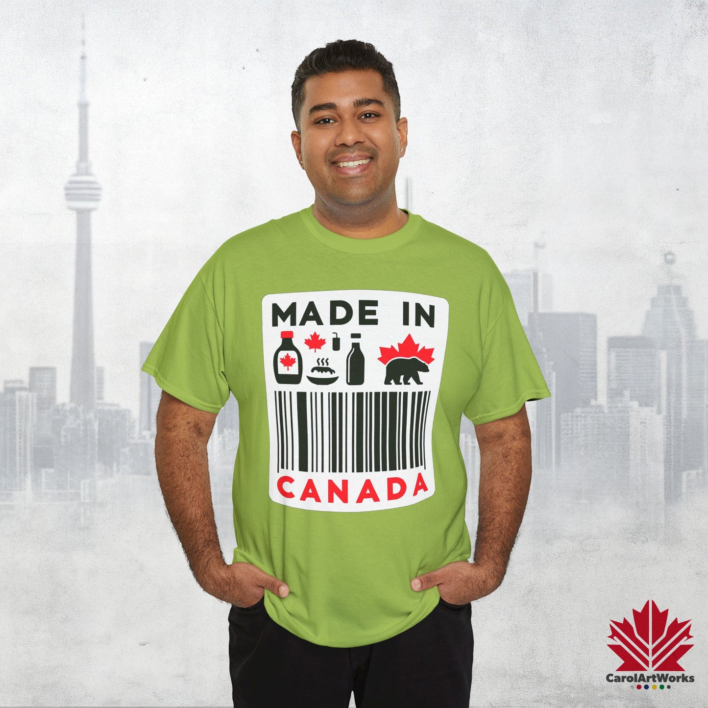 “Made in Canada” Unisex Cotton Tee – Canadian Pride T-Shirt