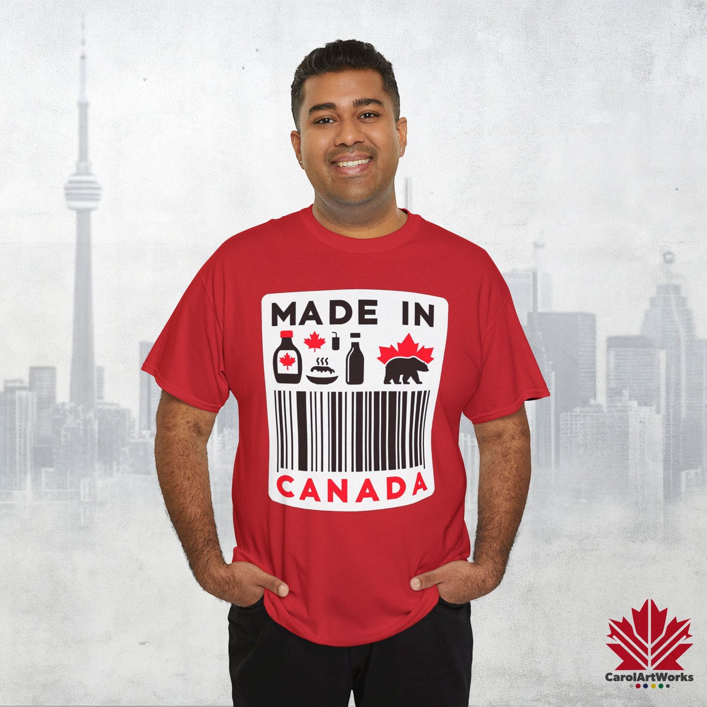 “Made in Canada” Unisex Cotton Tee – Canadian Pride T-Shirt