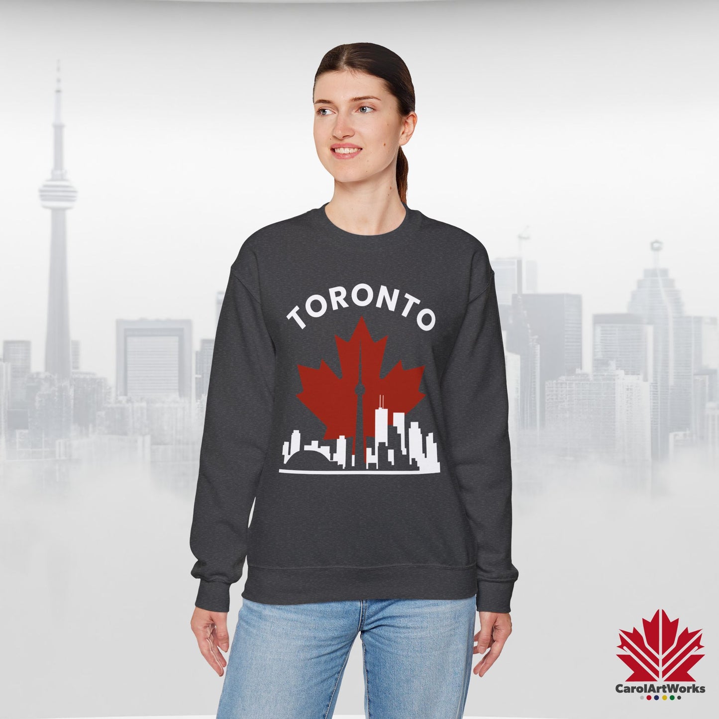 Pull ras du cou confortable Toronto Leafline pour les légendes locales