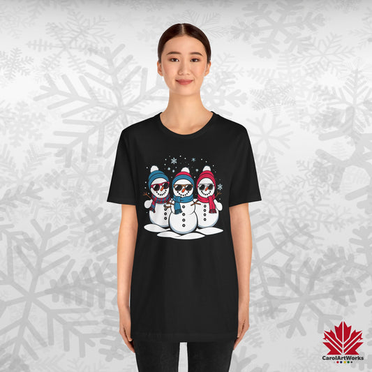 Cool Snow Squad | Funny Snowman Christmas Shirt | Matching Family Tee – Canadian-Made, Premium Cotton