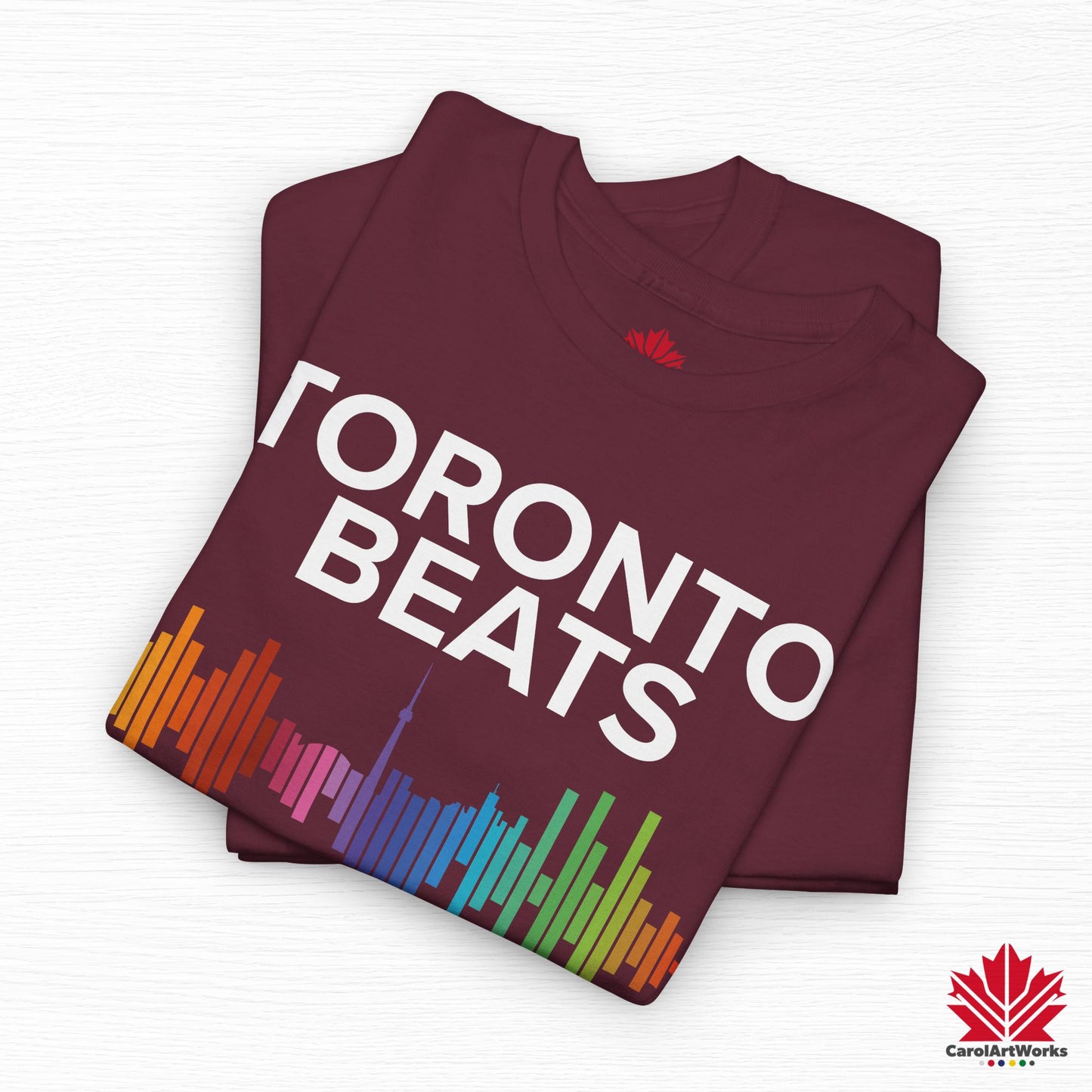 Toronto Beats Classic Cotton Tee – Where Pride Meets Pulse.