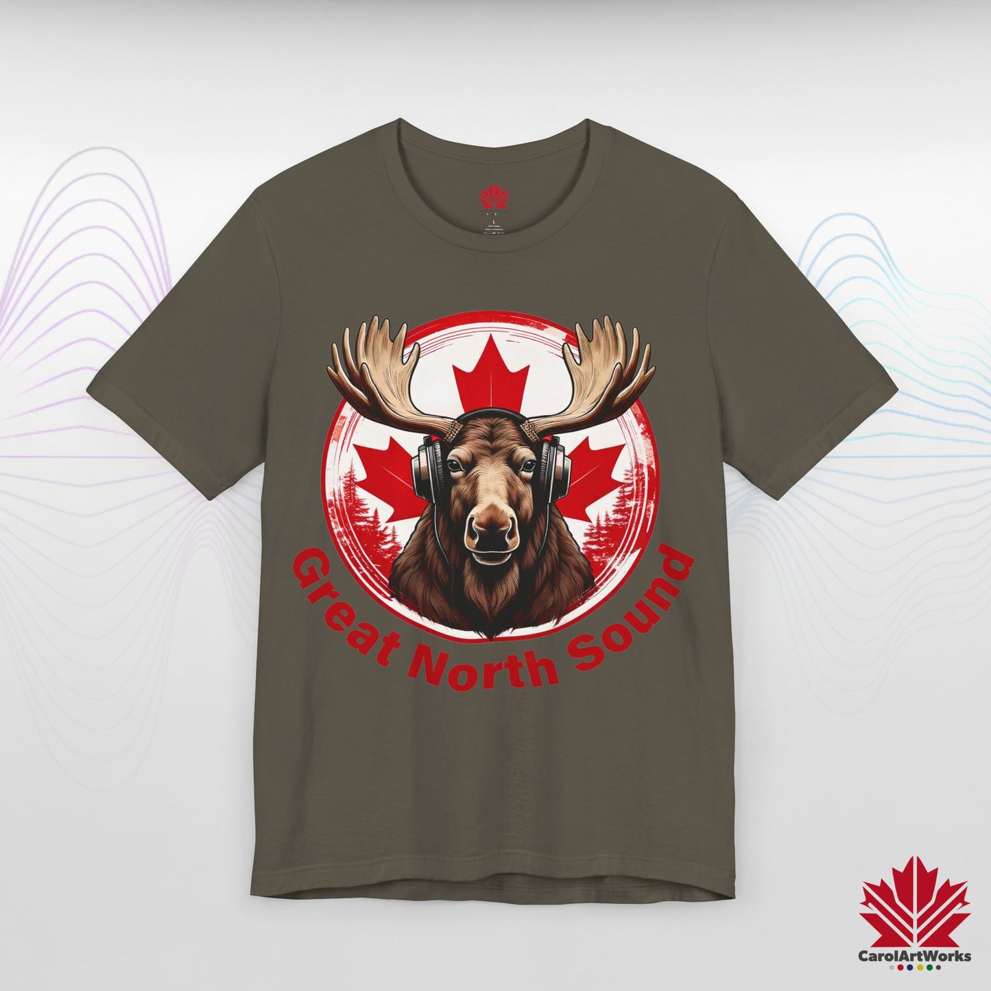 "Great North Sound" True North Sound Unisex Short Sleeve Tee - Maple Beats and Style