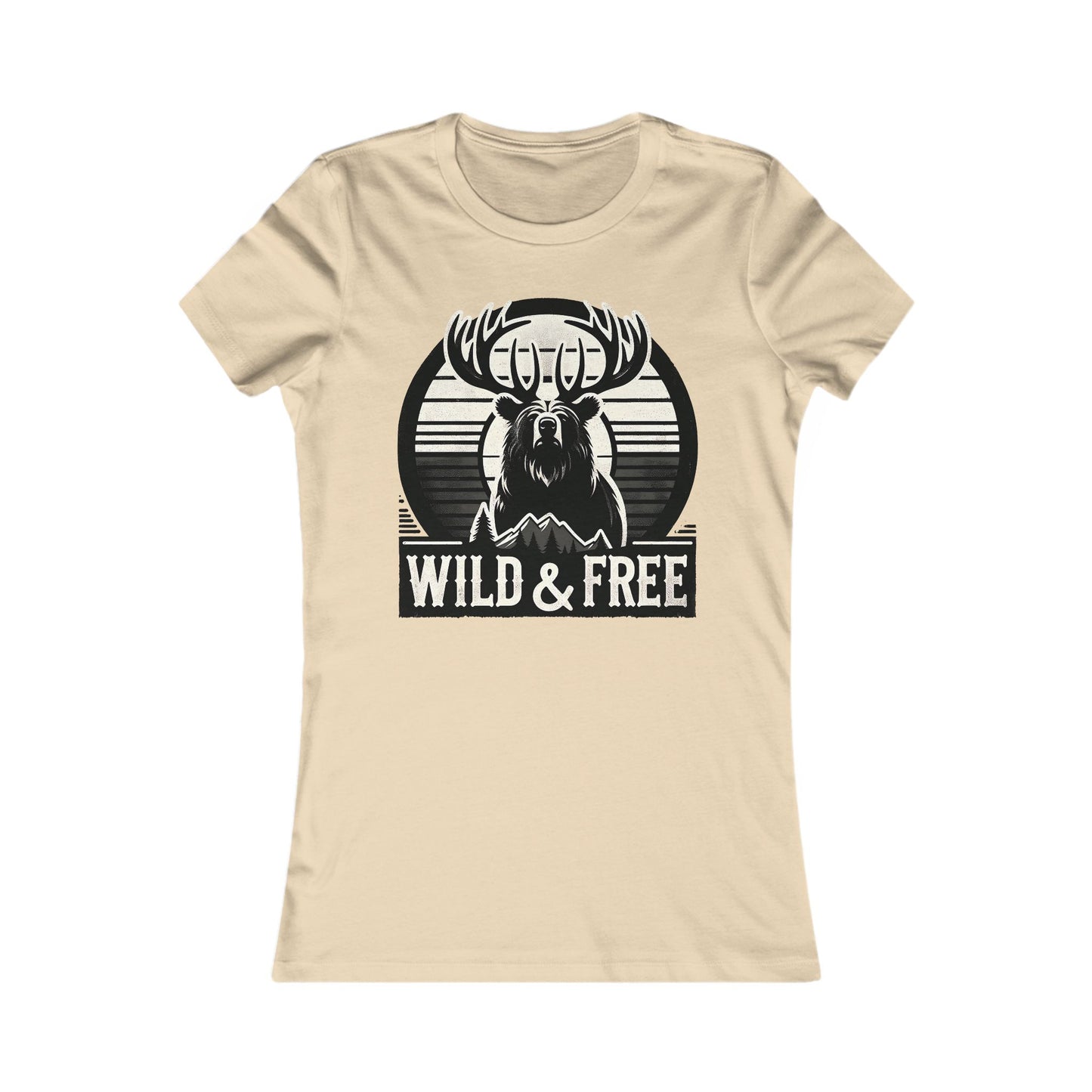 T-shirt « Wild & Free » pour femmes – Idéal pour le camping et les aventures en plein air