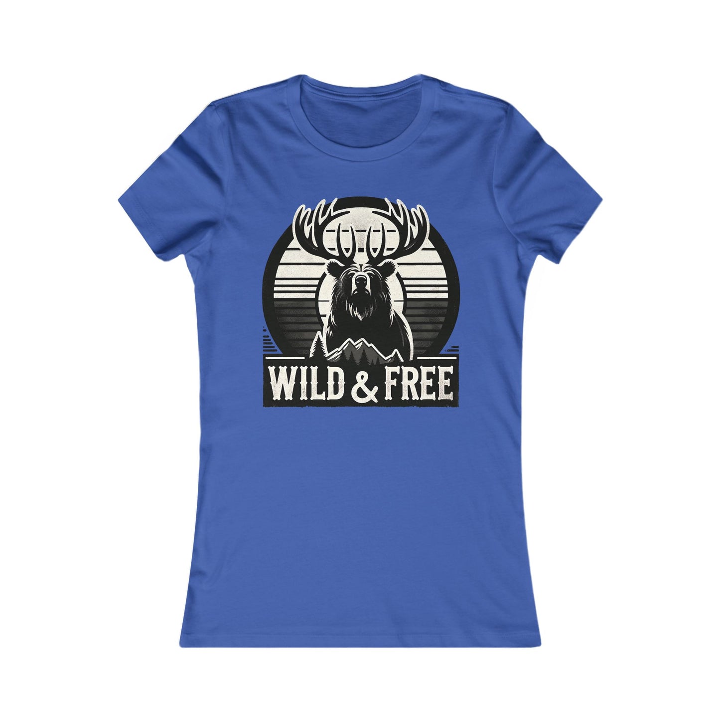 T-shirt « Wild & Free » pour femmes – Idéal pour le camping et les aventures en plein air
