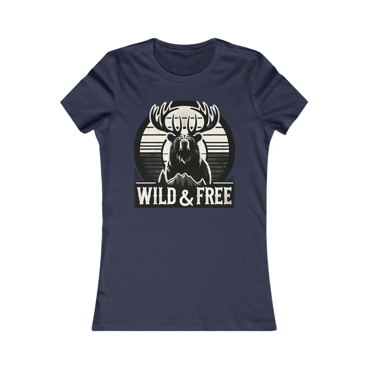 T-shirt « Wild & Free » pour femmes – Idéal pour le camping et les aventures en plein air