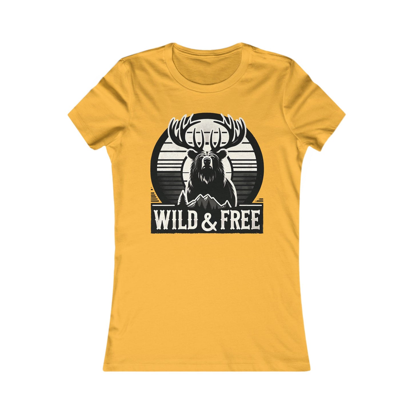 T-shirt « Wild & Free » pour femmes – Idéal pour le camping et les aventures en plein air