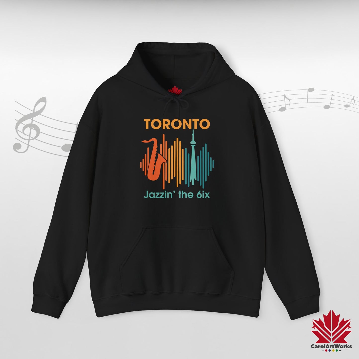 Toronto Jazzin' the 6ix – Sweat à capuche chaud pour votre rythme du centre-ville