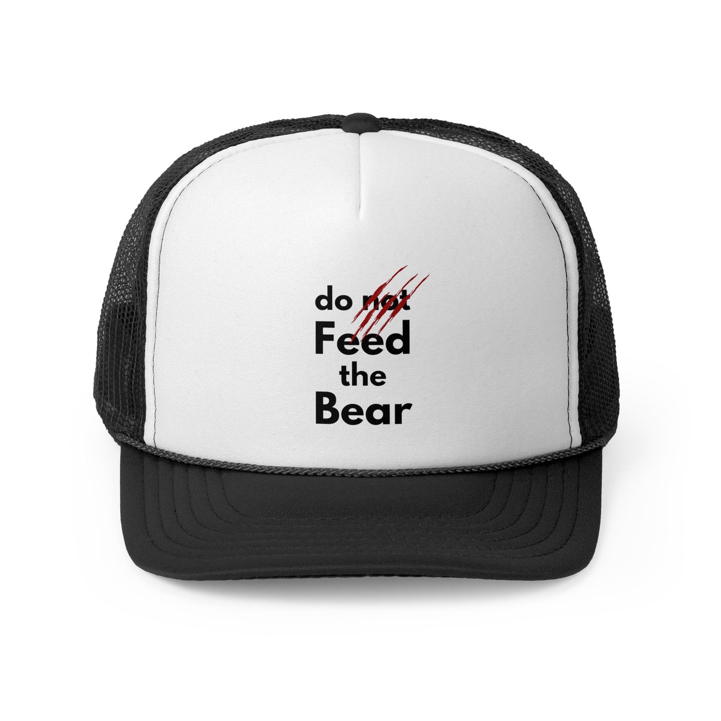 "Do Not Feed the Bear" Trucker Cap - Fun Camping Hat for Adventure Lovers
