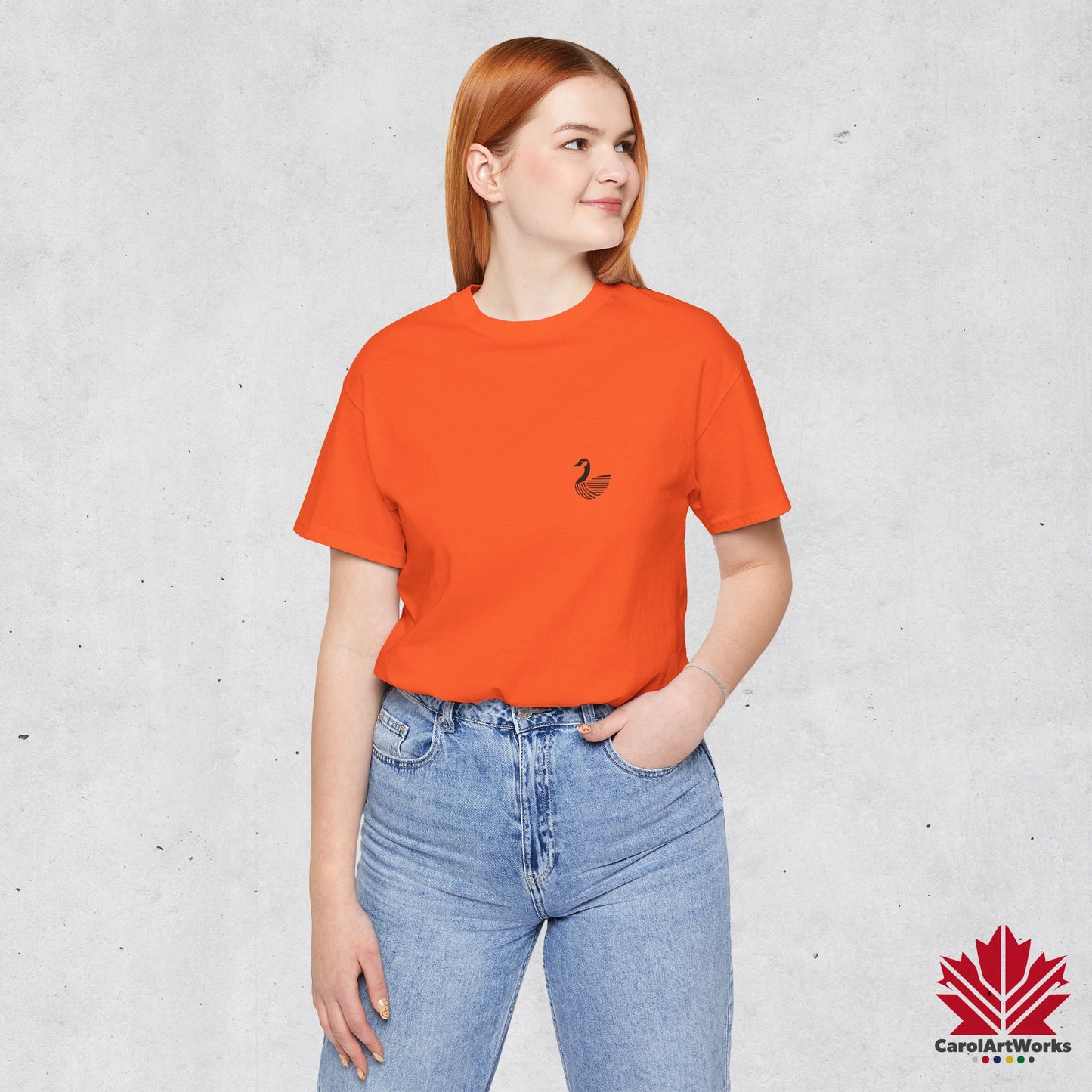 scandinavian minimalistic CANADA GOOSE Design Unisex Short Sleeve Tee - Soft and Comfortable, Perfect for Everyday Wear and Nature Lovers
